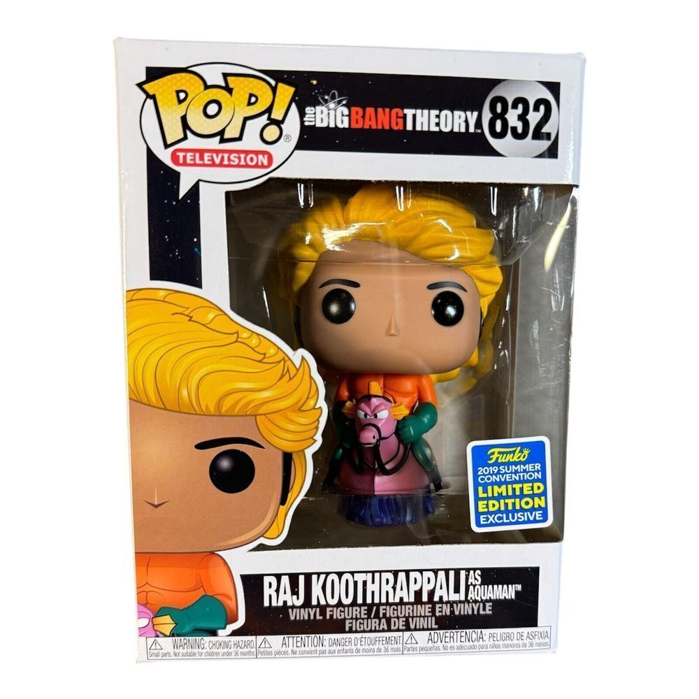 Funko Pop! Big Bang Theory Raj Koothrappali #832 Funko 2019 Summer Convention LE